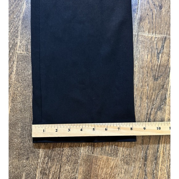 Talbots Barely Boot Dress Pants Black Women's Size 6 (W32xL30) Mid Rise Stretch - Picture 3 of 10